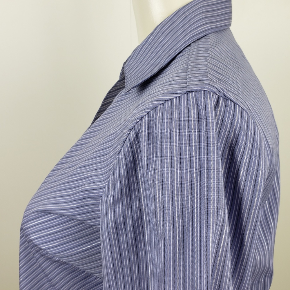 Fashion Bug Top size Small Purple Stripe - Picture 3 of 6